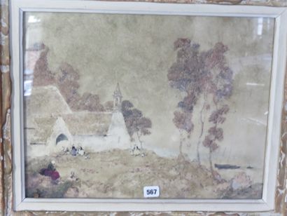 GUERIN Ernest, 1887-1952

Saint-Cado, Bretagne

Aquarelle...