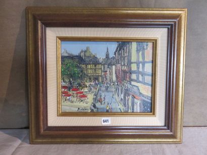 LETERREAU (?)

Vieille place 

Huile sur...