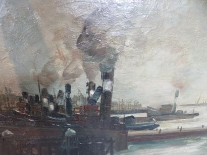 TRAVERT Louis, né en 1919

Port d'Amsterdam,...
