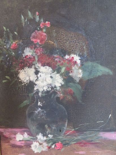 Ecole du XXe siècle

Bouquet d'oeillets rouges...