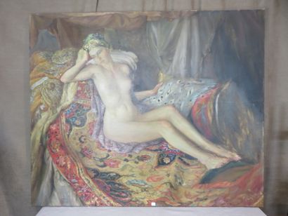 POUXODORO (?), école grecque

Odalisque

Huile...