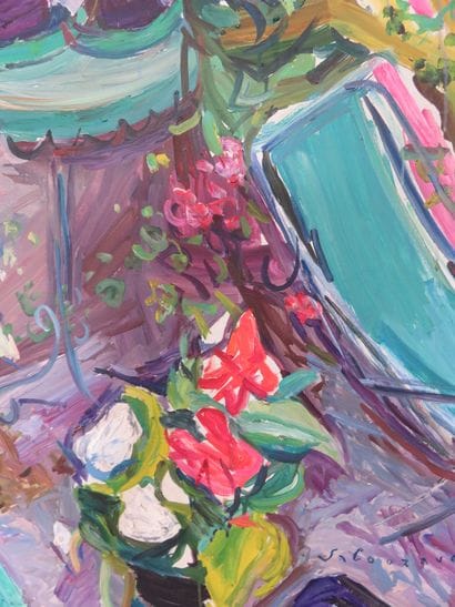 SABOURAUD Emile, 1900-1996

Terrasse fleurie

Huile...