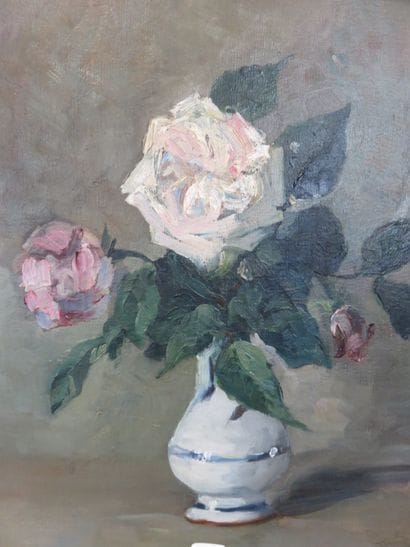 DUPART B. ou J-B ?

Roses au vase bleu

Huile...