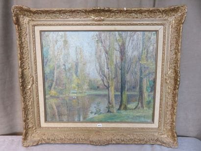 CAPRON G.

Bord de rivière

Huile sur toile,...