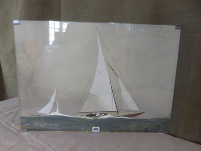 HAFFNER Léon, 1881-1972

Voilier, 45

Pochoir...
