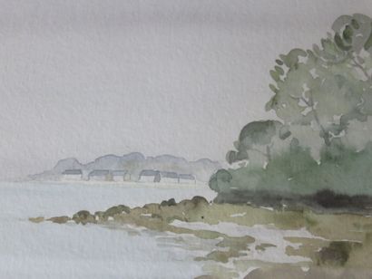 Ecole du XXe siècle

Bateau dans la baie

Aquarelle,...