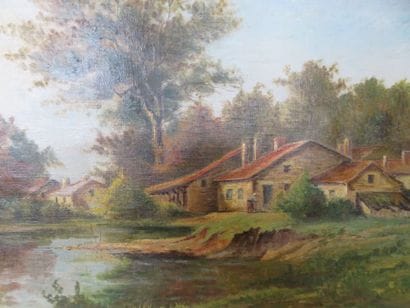 LE ROUX Charles, XXe siècle

Ferme au bord...