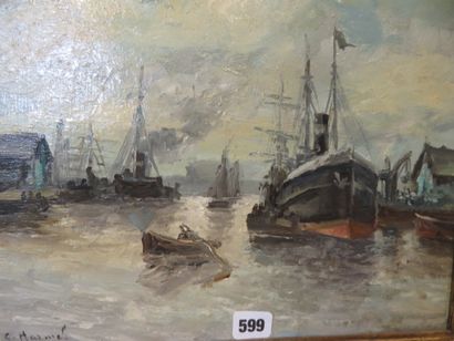 HARMEL, XIXe siècle

Port animé

Huile sur...
