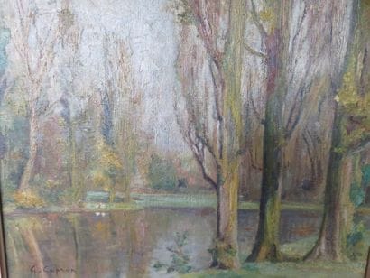 CAPRON G.

Bord de rivière

Huile sur toile,...