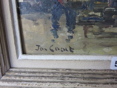 COAT Jo, 1897-1969

Marins au quai, 1950

Huile...