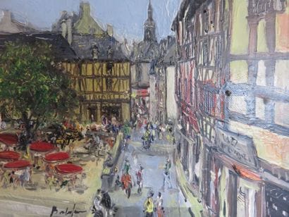 LETERREAU (?)

Vieille place 

Huile sur...