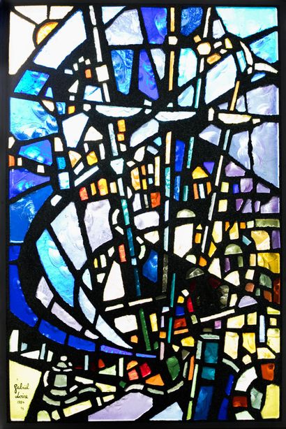 Gabriel LOIRE - Composition, 1984. Sculpture...