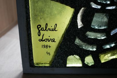Gabriel LOIRE - Composition, 1984. Sculpture...