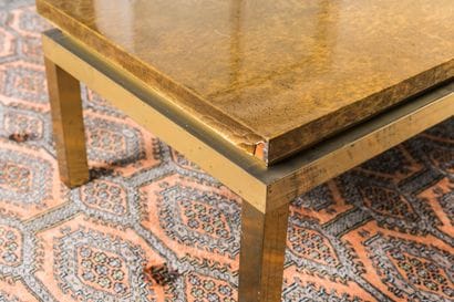 Circa 1980 - Table basse de forme rectangulaire,...