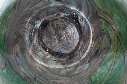 Jean Claude NOVARO Important vase en verre...