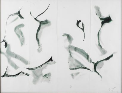 Eric BRAULT - Composition en 4 volets, 1994....