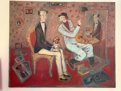 Vytautas KASIULIS - Le peintre et son modèle....