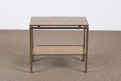Guy LEFEVRE - Table à double plateaux en...