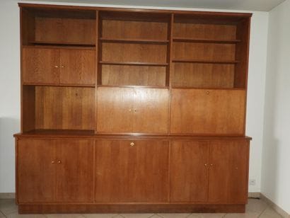 Maison LELEU - Meuble bibliothèque en chêne...