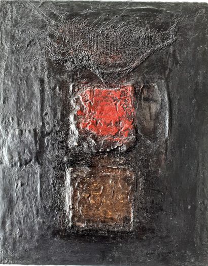 Yves BODÉNÈS - Technique mixte sur toile....