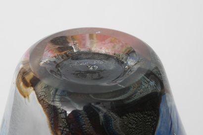 LOUMANI - Vase en verre soufflé multicouche,...