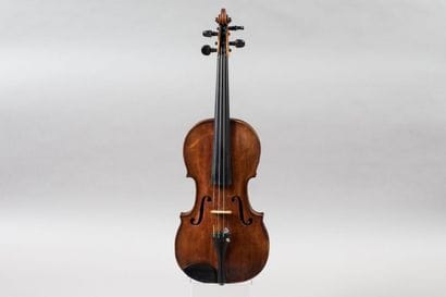 4/4 violin of German construction, mid 19th...