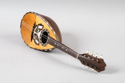 Mandolin bearing the label LUIGI VICENTINI...