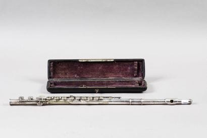 BONNEVILLE transverse flute, silver plated...
