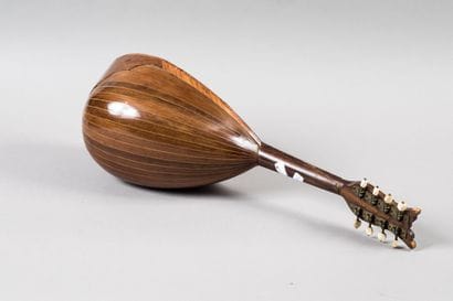 Mandolin with the label, FABBRICAZIONE ARTISTICA...