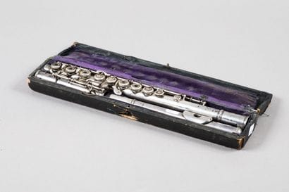 Flute by DEMICHEL PARIS, silver plated nickel...