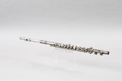 L.LEBRET transverse flute, silver plated...