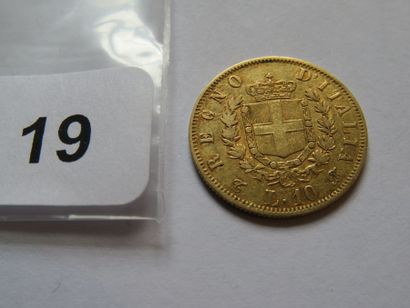 Gold coin - Italy - 10 Lire Victor Emmanuel...