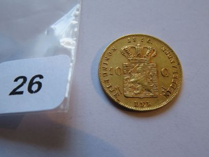 Gold coin - Netherlands - 10 Guilders (Gulden)...