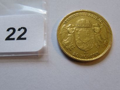 Gold coin - Hungary - 20 Korona François...