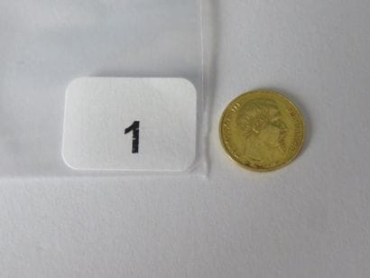 Monnaie or - France - 5 Francs Napoléon III,...