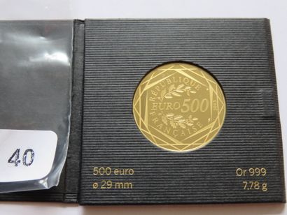 Gold coin Euros - France - 500 Euros Republic...