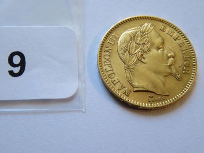 Gold coin - France - 20 Francs Napoleon III,...