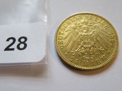 Gold coin - Prussia (German State) - 20 Mark...