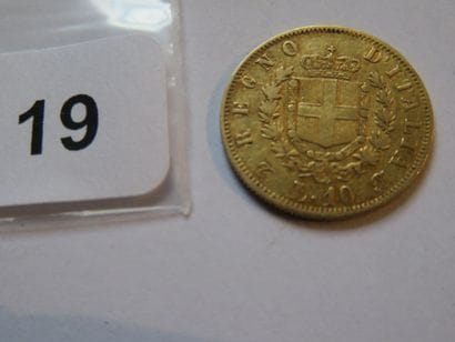 Gold coin - Italy - 10 Lire Victor Emmanuel...