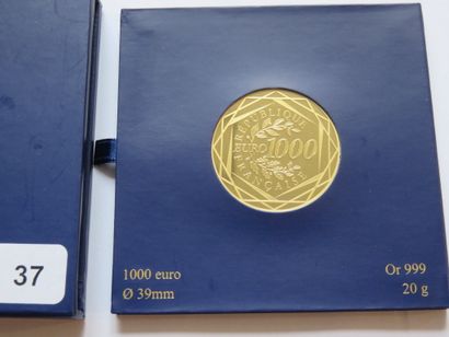 Gold coin Euros - France - 1000 Euros Hercules...