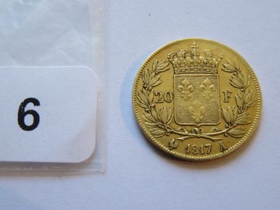 Gold coin - France - 20 Francs Louis XVIII...