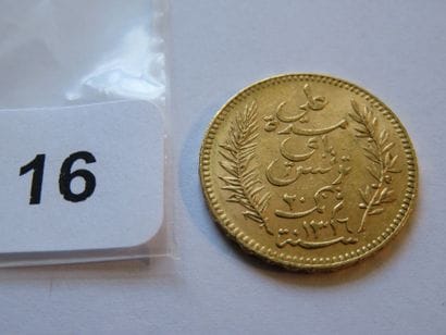 Gold coin - Tunisia (French Protectorate)...
