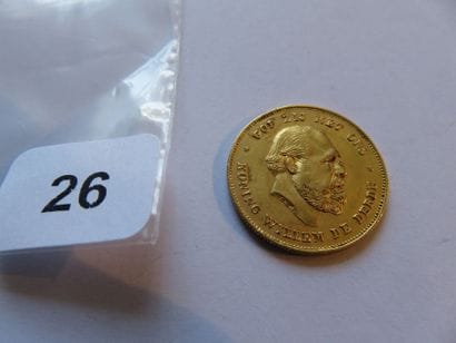 Gold coin - Netherlands - 10 Guilders (Gulden)...