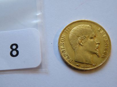 Gold coin - France - 20 Francs Napoleon III,...