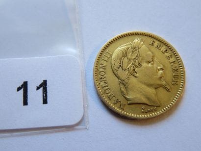 Gold coin - France - 20 Francs Napoleon III,...