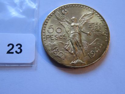Gold coin - Mexico - 50 Pesos 1944 TTB to...