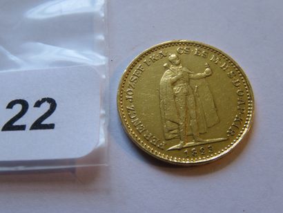 Gold coin - Hungary - 20 Korona François...