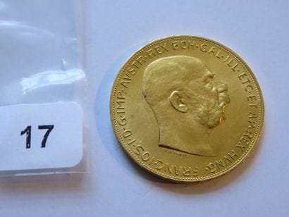 Gold coin - Austria - 100 corona Franz Joseph...