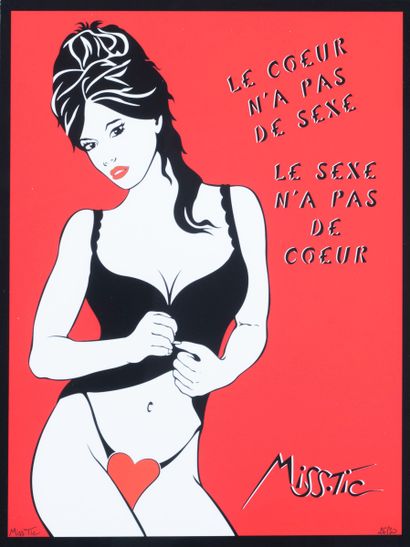 MISS TIC 

Le coeur n a pas de sexe, 2018

Sérigraphie...