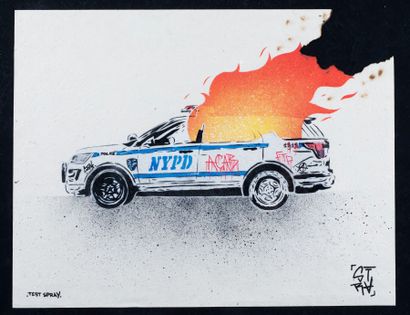 STRA 

Draw me a police car, 2020

Aérosol...